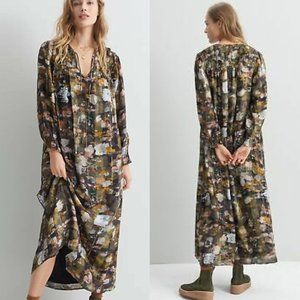 Anthropologie Blair Shimmer Maxi Dress Size XS